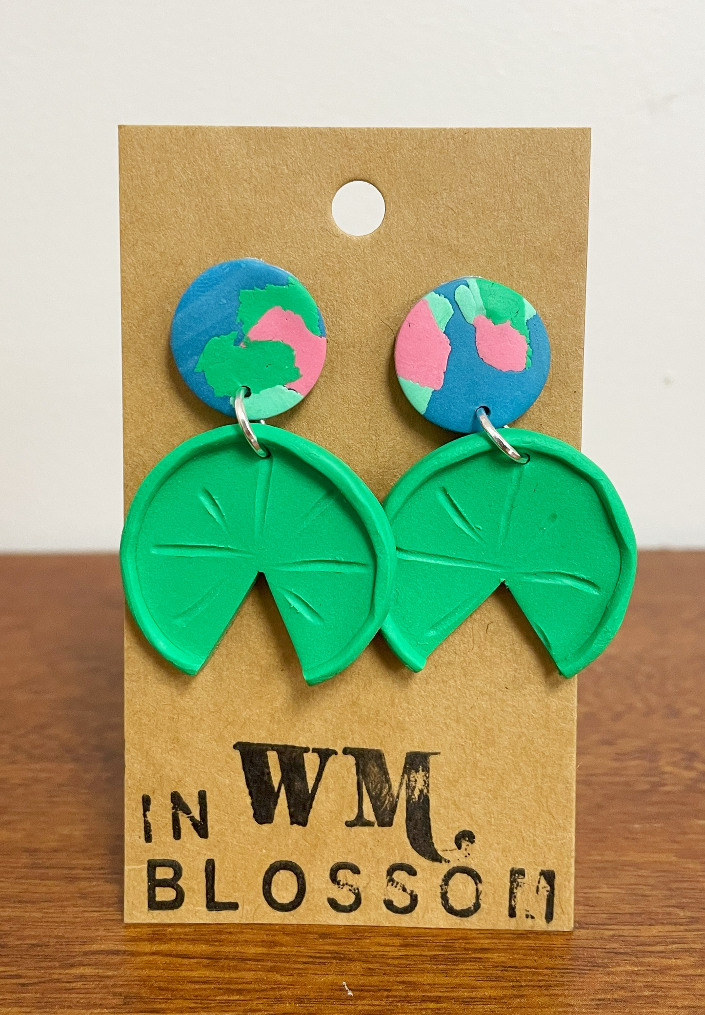 Large Lily Pad Earrings
