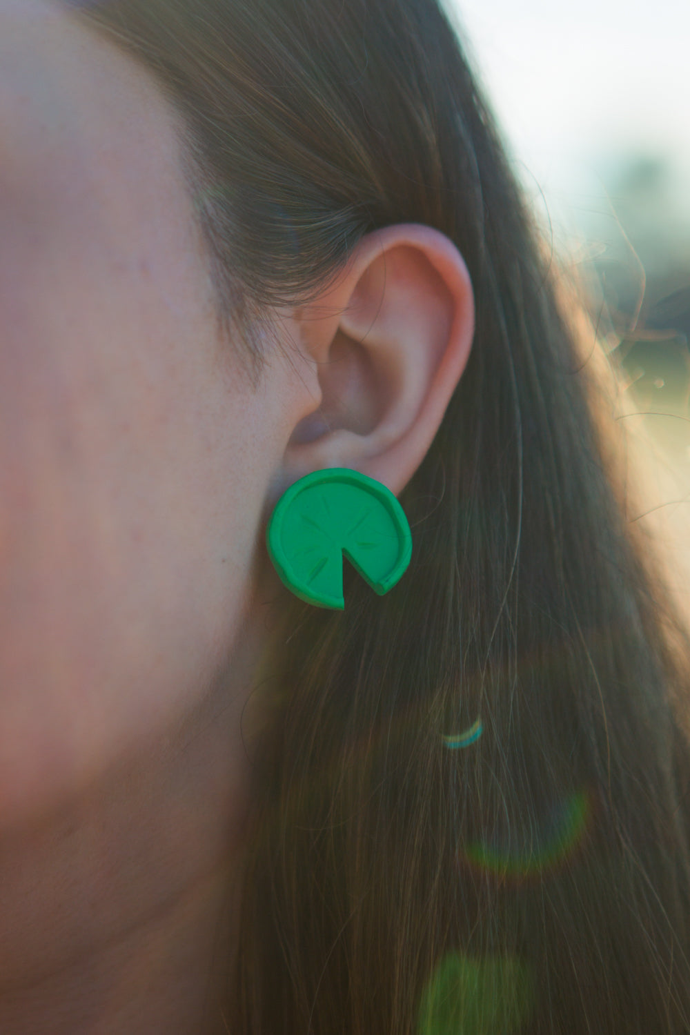 "In Blossom" - Lily Pad Studs