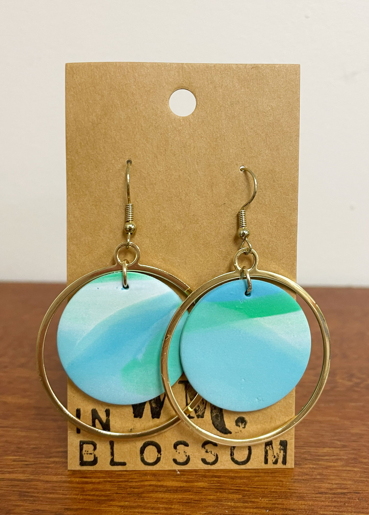 Eve Earrings - "In Blossom" - Blue Water