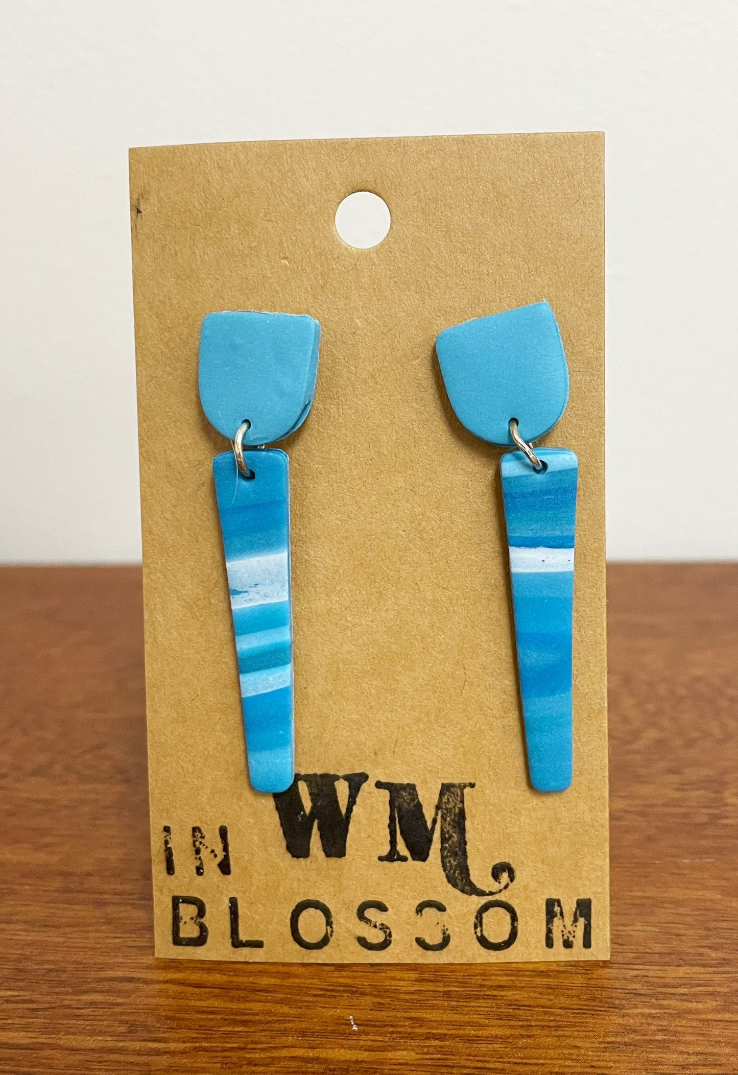 Mary Magdalene Earrings - "In Blossom" - Blue