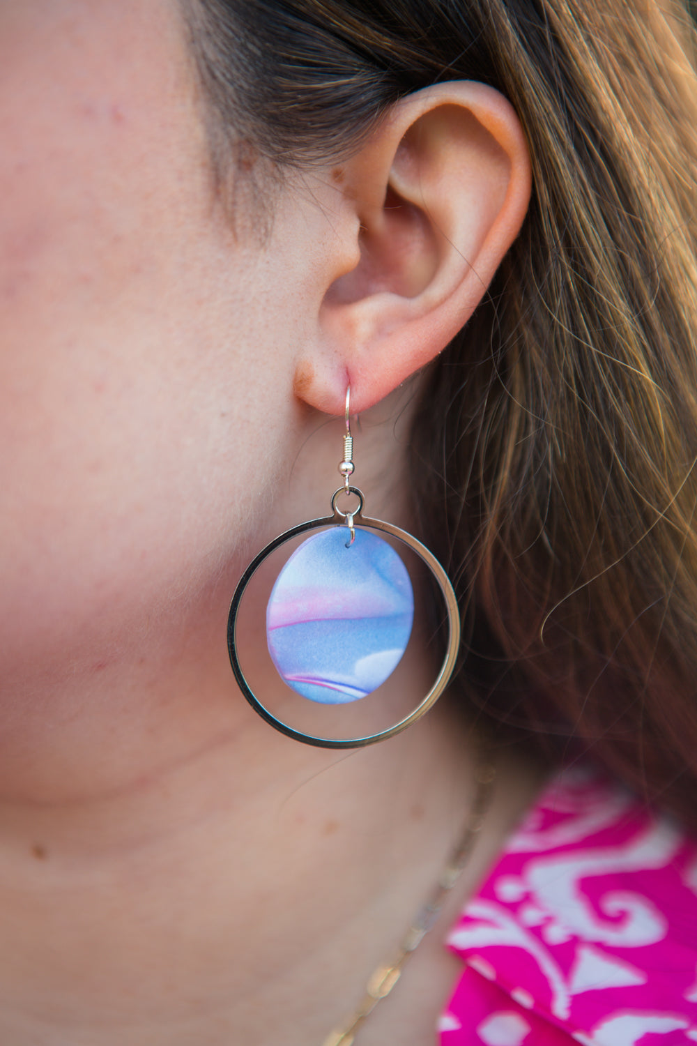 Eve Earrings - "In Blossom" - Purple Water